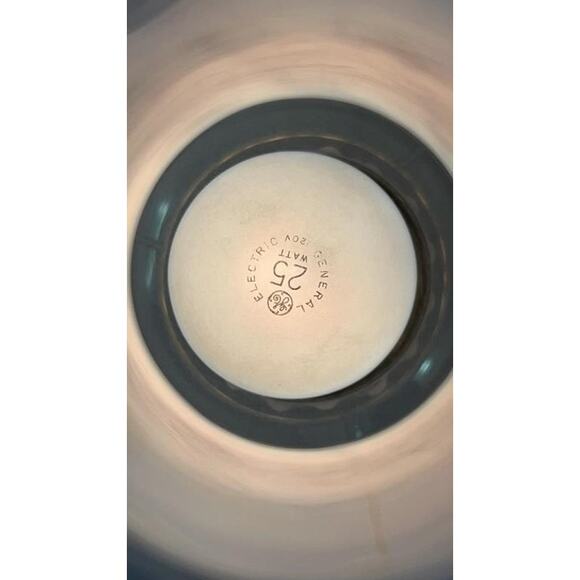 Aladdin Brass Table Lamp w/ Hand-Painted Milk Glass Shade – Model Works - Picture 7 of 12